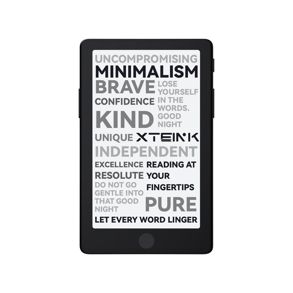 Space Black XTEINK X4 Pro pocket e-reader shown from the front